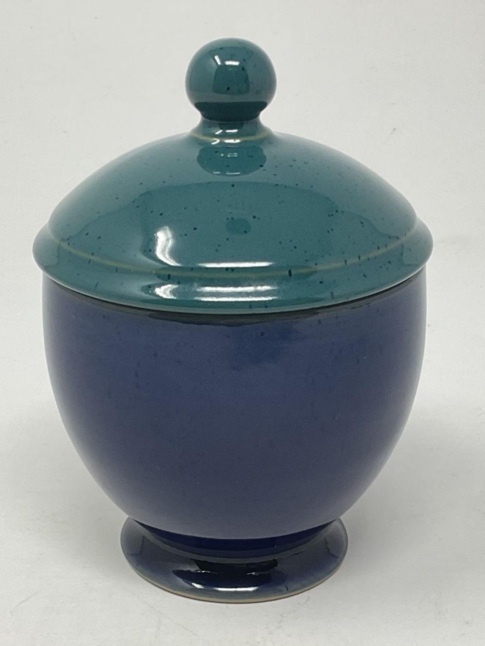 Denby Harlequin (retired) Stoneware Lidded Sugar Bowl